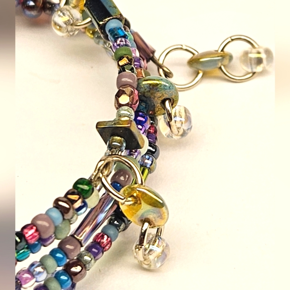 Colorful Beaded Memory Bracelet - Picture 3 of 3